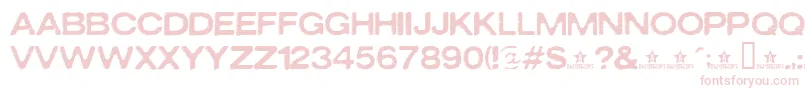 Oxidisaster Font – Pink Fonts on White Background