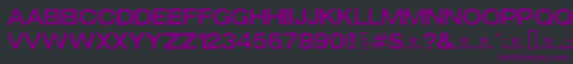 Oxidisaster Font – Purple Fonts on Black Background