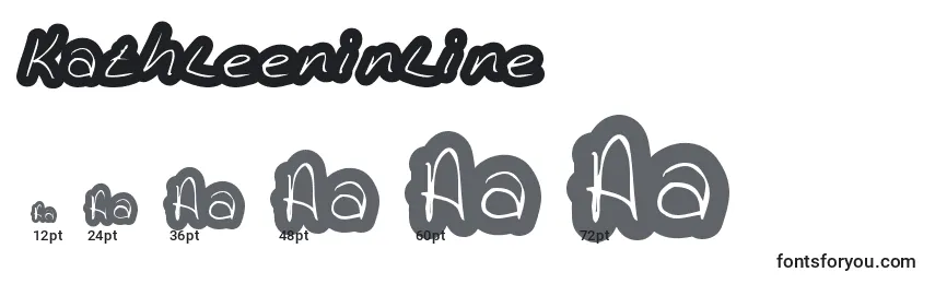 Kathleeninline Font Sizes
