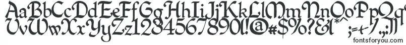 Шрифт Quillpn – очень широкие шрифты