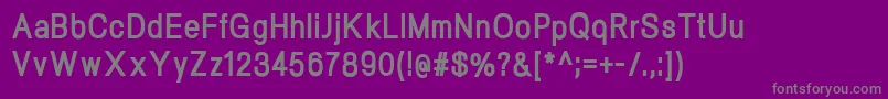 Czcionka NeogramExtraboldcnd – szare czcionki na fioletowym tle