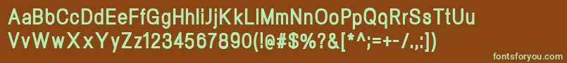 fuente NeogramExtraboldcnd – Fuentes Verdes Sobre Fondo Marrón