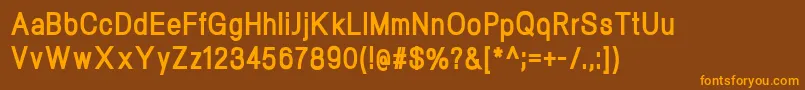 Шрифт NeogramExtraboldcnd – оранжевые шрифты на коричневом фоне