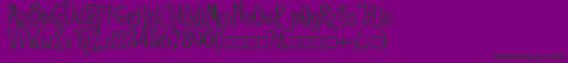 FkGoodfellow Font – Black Fonts on Purple Background