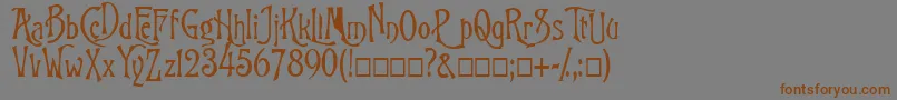 Police FkGoodfellow – polices brunes sur fond gris