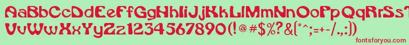 Rsdaytona Font – Red Fonts on Green Background