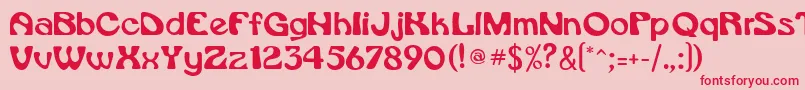 Rsdaytona Font – Red Fonts on Pink Background