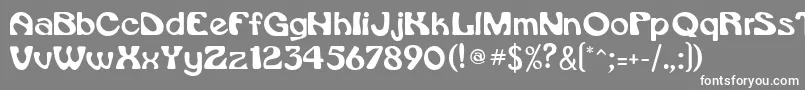 フォントRsdaytona – 灰色の背景に白い文字