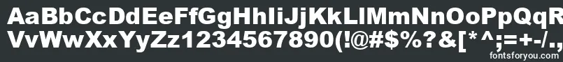 Ariblk0-fontti – valkoiset fontit mustalla taustalla