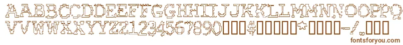 Rubbbro Font – Brown Fonts on White Background