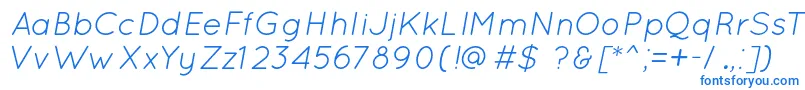 QuicksandBookOblique Font – Blue Fonts