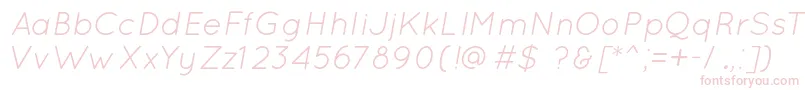 QuicksandBookOblique Font – Pink Fonts