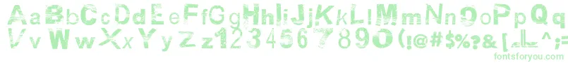 BsbDf50 Font – Green Fonts on White Background