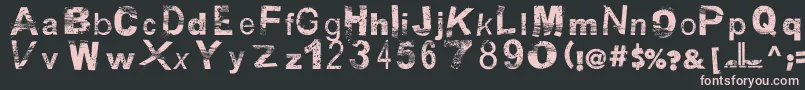 BsbDf50 Font – Pink Fonts on Black Background