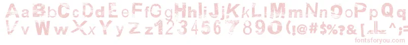 BsbDf50 Font – Pink Fonts on White Background