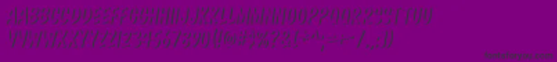 KomikaBoss Font – Black Fonts on Purple Background