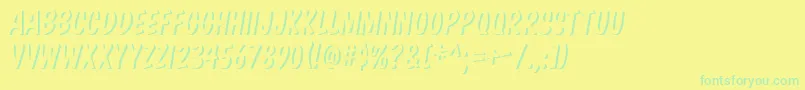 Lisätietoja KomikaBoss-fontista KomikaBoss-fontti – vihreät fontit keltaisella taustalla