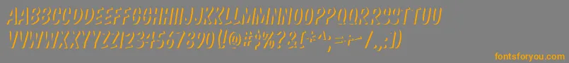 KomikaBoss Font – Orange Fonts on Gray Background