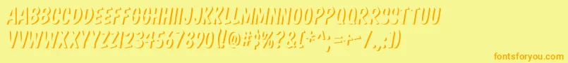 More about KomikaBoss Font KomikaBoss Font – Orange Fonts on Yellow Background