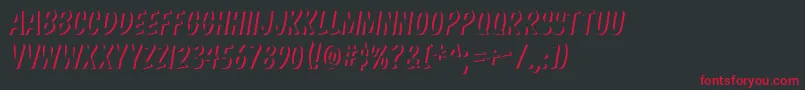 KomikaBoss Font – Red Fonts on Black Background