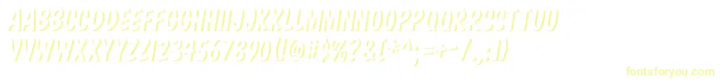 フォントKomikaBoss – 黄色のフォント