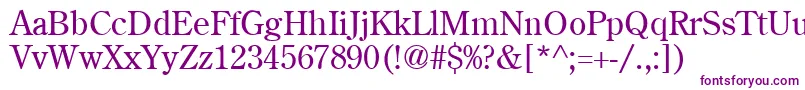 CenturyoldstyleCyrillicRoman Font – Purple Fonts on White Background