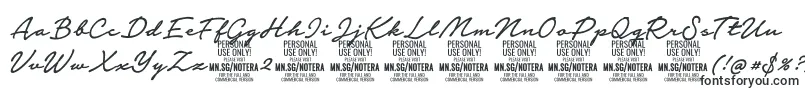 Notera2mediumPersonal Font – Fonts Starting with N