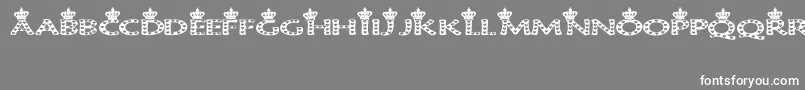 QueenOfHearts Font – White Fonts on Gray Background