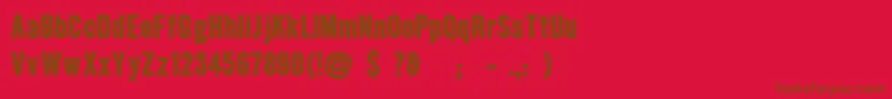 Police HalloeuroboyFreeForPersonalUseOnly – polices brunes sur fond rouge