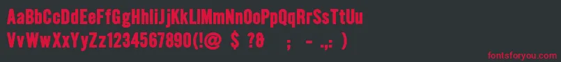 HalloeuroboyFreeForPersonalUseOnly Font – Red Fonts on Black Background