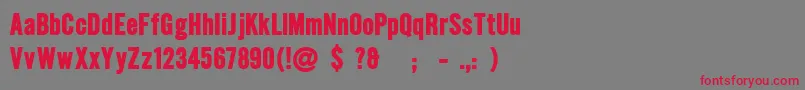 HalloeuroboyFreeForPersonalUseOnly Font – Red Fonts on Gray Background