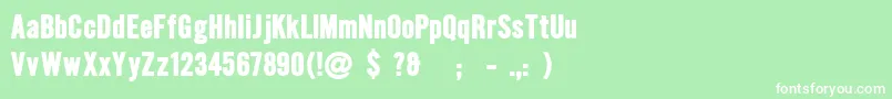 HalloeuroboyFreeForPersonalUseOnly Font – White Fonts on Green Background