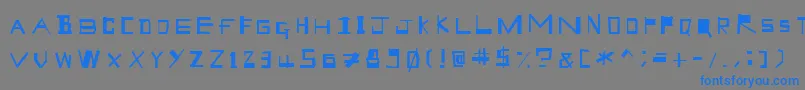 GeekSpeek Font – Blue Fonts on Gray Background