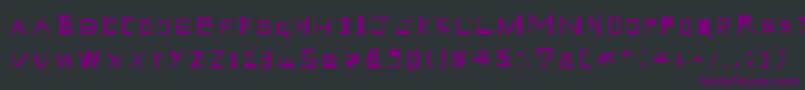 GeekSpeek Font – Purple Fonts on Black Background