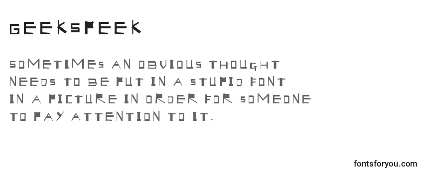 GeekSpeek Font