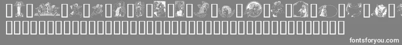 GeAngelsI-Schriftart – Weiße Schriften auf grauem Hintergrund