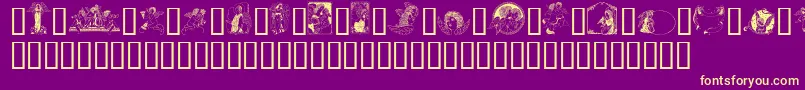 More about GeAngelsI Font GeAngelsI Font – Yellow Fonts on Purple Background