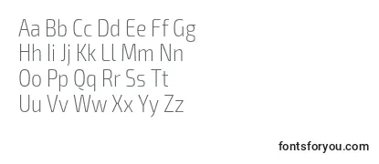 Exo2Extralightcondensed Font