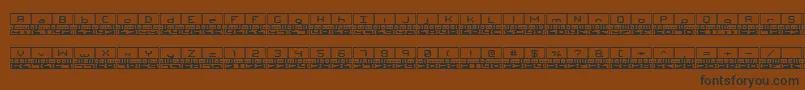 Binaryt Font – Black Fonts on Brown Background