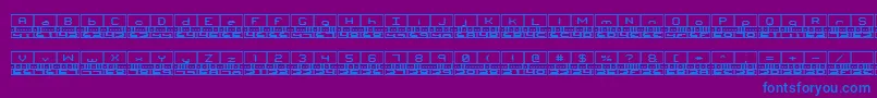 Binaryt Font – Blue Fonts on Purple Background