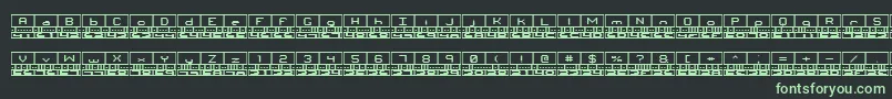 Binaryt Font – Green Fonts on Black Background