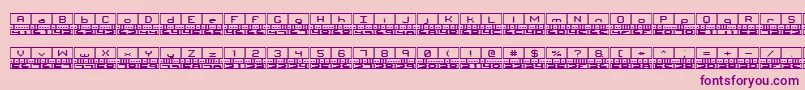 Шрифт Binaryt – фиолетовые шрифты на розовом фоне