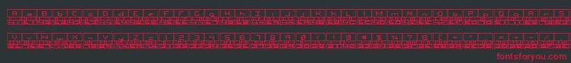 Binaryt Font – Red Fonts on Black Background