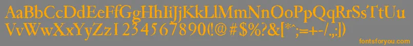 More about Garfeldantique Font Garfeldantique Font – Orange Fonts on Gray Background