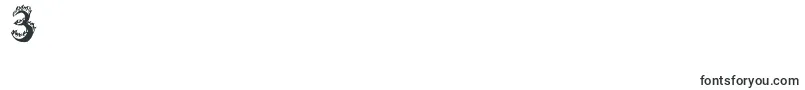 フォントFlamingTears – フォント数字3