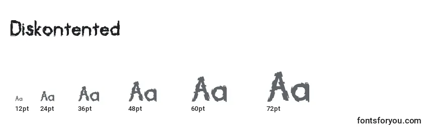 Diskontented Font Sizes