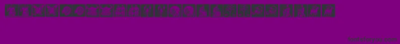 Tierkreis1 Font – Black Fonts on Purple Background