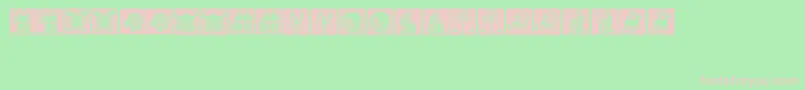 Tierkreis1 Font – Pink Fonts on Green Background