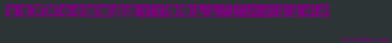 Tierkreis1 Font – Purple Fonts on Black Background