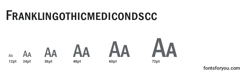 Размеры шрифта Franklingothicmedicondscc